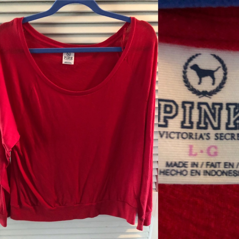Pink mid length light weight shirt